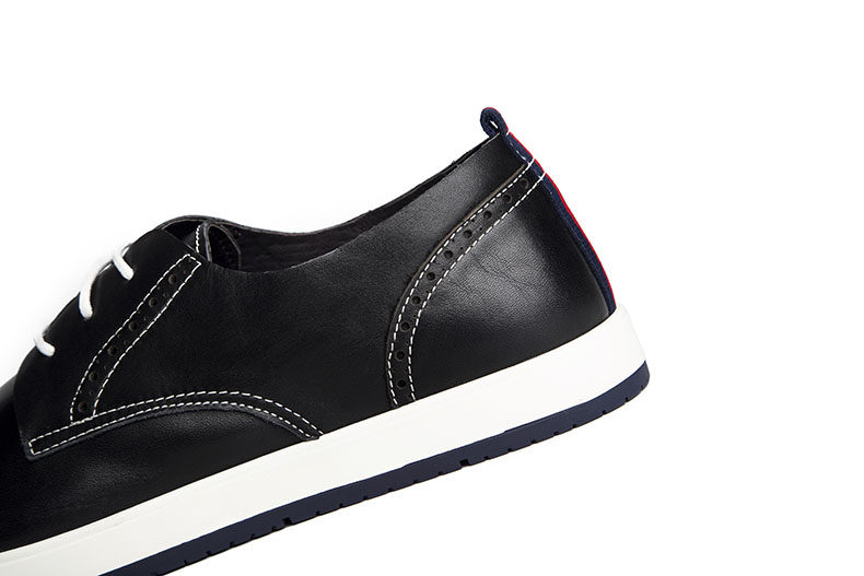 sheridan喜来登商务休闲鞋 春夏男鞋系带 休闲男板鞋牛皮男鞋子