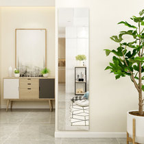 Wall mirror Wall Wall self-adhesive full body dressing mirror glass non-perforated soft one-piece piece wardrobe stitching creativity