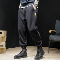 Heavy Lbs Plus Suede Sports Pants Men Winter Loose Bunches New Casual Harun Mens Pants Lagoon Pants Autumn Winter Money Big Codes