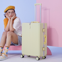 Suitcase Womens aluminum frame section Japanese 20 inch small student pull bar case sturdy and durable 24 suitcase password box