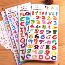 Animal form Crystal sticker epoxy resin alphanumeric diary diy handmade photo album accessories