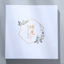 diy photo album gift box Korea bronzing exquisite gift box storage box 10 inch photo album gift box