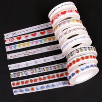 Fine split line hand tear and paper tape frame decoration diary DIY photo album decoration accessories