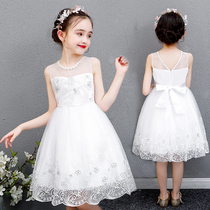 Little flower girl wedding wedding dress dress girl birthday performance Foreign Princess dress childrens high-end evening dress summer