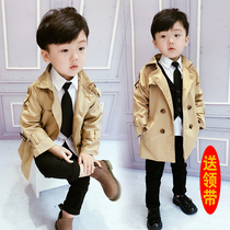 Boys windshirt England wind and autumn winter handsome childrens cotton thicker coat Young baby boys fashion tops
