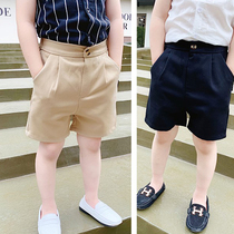 Childrens shorts for boys wearing summer thin little boys foreign loose five-point pants baby black casual pants tide