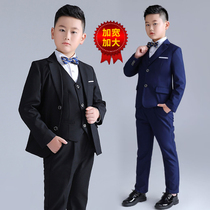 Fat Child Suite Weighing Increases Childrens Black Little Suite Loose Costumes for Boys Dressing Piano Show