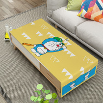 Cartoon jingle cat coffee table tablecloth net red living room table mat table mat waterproof and anti-soup thick book Japanese dining cloth cover towel