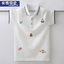 Boy t-shirt short sleeve summer clothing 2022 new children Korean version of the ocean boy Summer CUHK Tong Leisure POLO shirt