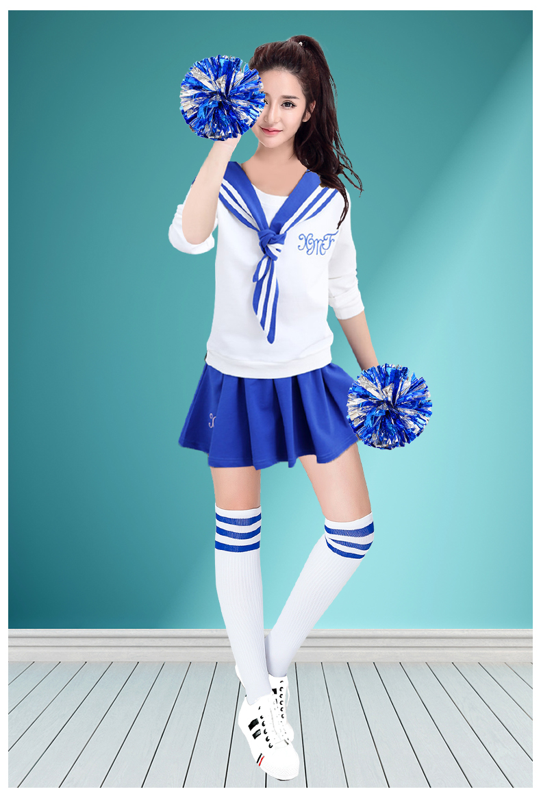 校园青春活力学生啦啦操运动会开幕式演出服拉拉队服装女套装成人