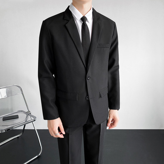 Light and casual style black suit men's trend 2025 spring and autumn new handsome business suit jacket
Light and casual style black suit men's trend 2025 spring and autumn new handsome business suit jacket