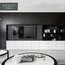 Sovishang Ai Grate board whole house custom TV cabinet combination living room background wall custom whole wall display cabinet storage cabinet