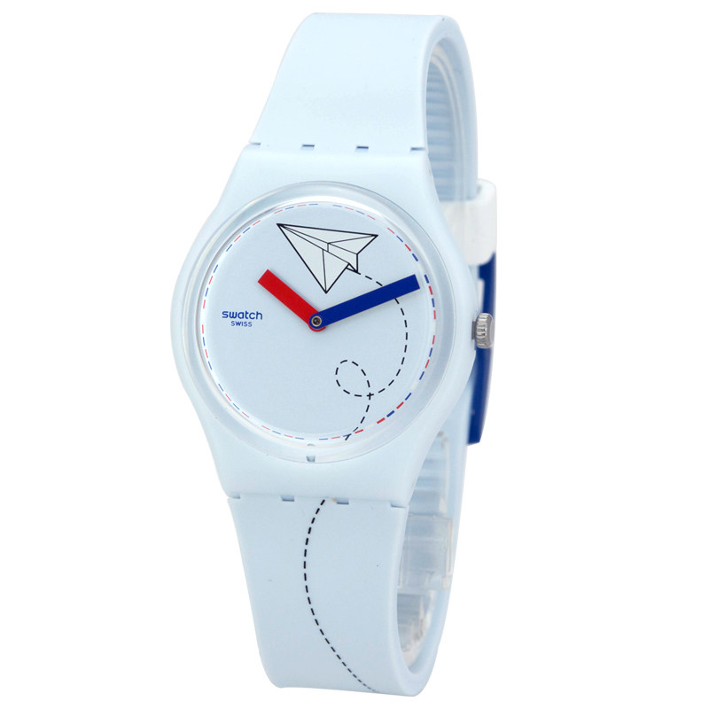 swatch/斯沃琪手表 色彩密码系列清新石英男女表航空邮件gs151