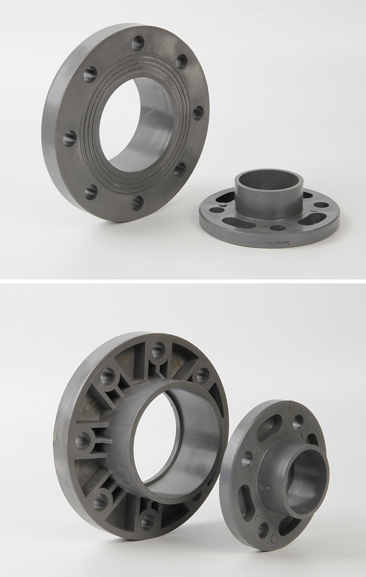 pvc-u连体法兰 饮水管材管件给水管配件 pvc给水塑料法兰连接件