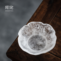 Wen said) the ancient method of glazed frozen burnt tea plate ice clear texture handmade fruit plate small water