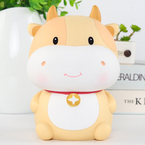 Cow piggy female twelve Zodiac cow piggy ox year gift new year large piggy bank child anti-fall boy
