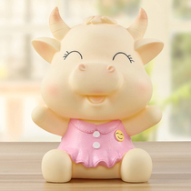Cow piggy bank lovers Zodiac cow piggy bank large baby girl boy creative cute anti-drop piggy bank