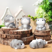 Graduation to send girlfriends cute little jewelry Cat resin ornaments mini Japanese birthday gift girls desktop