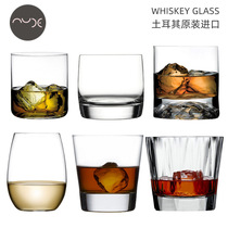 Turkey imported nude crystal glass wine wine glass bar Whisky Cup home Light Universal tea cup