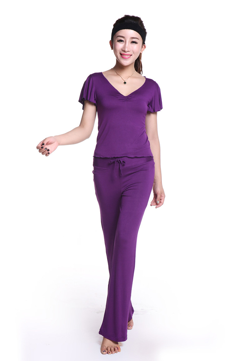 春夏瑜伽服套装新款莫代尔大码瑜珈服夏套装特价健身服女夏装包邮