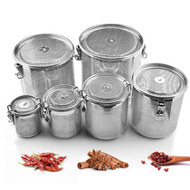 Stainless steel halogen cage Stew seasoning bag Filter bag Brine spice Traditional Chinese medicine slag filter Commercial soup seasoning box