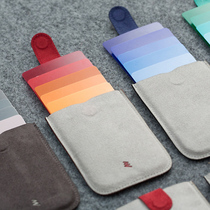 DAX cascading card bag net red card clip anti-demagnetized multi-card position pull coin wallet portable mens tide bank card set