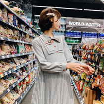 Pregnant women dress Spring and Autumn long tide mother breastfeeding loose size knee long dress summer shirt dress spring dress