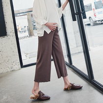 Pregnant women casual pants spring summer style 2022 new outwear Loose Spring Dress Agaric Side Stripe Pituality 90% Broadlegged Pants