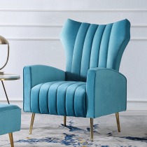 Light luxury leisure single sofa chair net red simple modern high-end living room balcony home fabric tiger chair