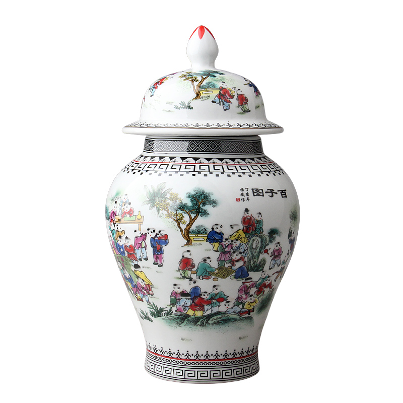 Jingdezhen ceramic bottle three catties 5 jins of ancient antique hip flask creative retro sealing liquor bottle of a bottle is empty