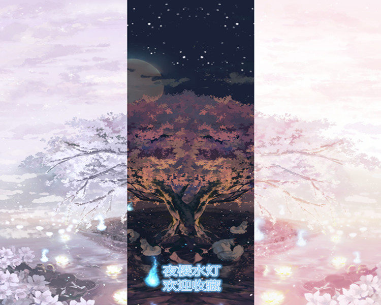 ichigomikou原创lolita设计夜樱水灯链接预览汇总页面请看详情