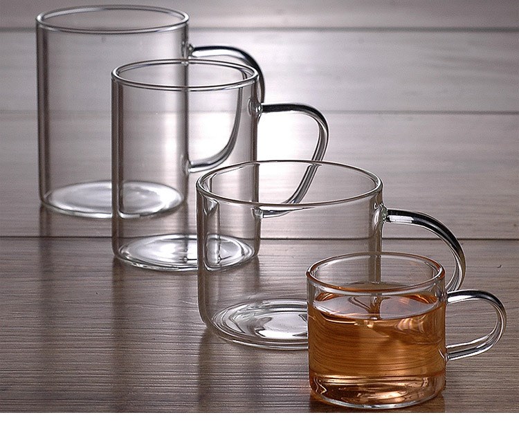 Package mail high borosilicate Pyrex glass hand blown kung fu cup sample tea cup small cups fragrance - smelling cup