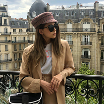 Qi Wei The same sunglasses womens brand glasses Korean version of the tide anti-UV sunglasses polarized glasses mens tide net red