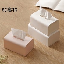 Creative light luxury simple tissue box desktop storage living room coffee table drawing box table desk home storage box