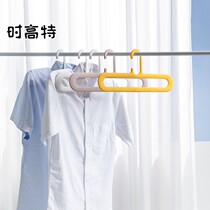 10-pack non-slip non-marking drying rack anti-shoulder corner clothes hanging household plastic simple clothes rack drying clothes support adhesive hook