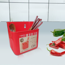 Japanese imported kitchen chopsticks tube hanging suction cup chopsticks cage box storage rack tableware drain creative chopsticks spoon rack