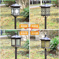 Solar Meadow Light Outdoor Waterproof Grass Terrace Lamp Garden Villa Floor Courtyard Landscape Antique Garden Land Interlude