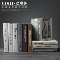 Ou Jingmei Modern English decoration fake book ornaments Photography props book Clothing shop Home simple simulation book