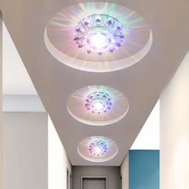 Led downlight 5 6 7 5 8 cm open hole embedded ceiling background light dimming colorful hole light Ultra-thin spot light