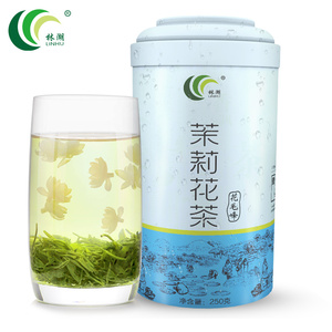 林湖飘雪茉莉花茶特级浓香型散装茶叶四川品质花毛峰花草罐装250g