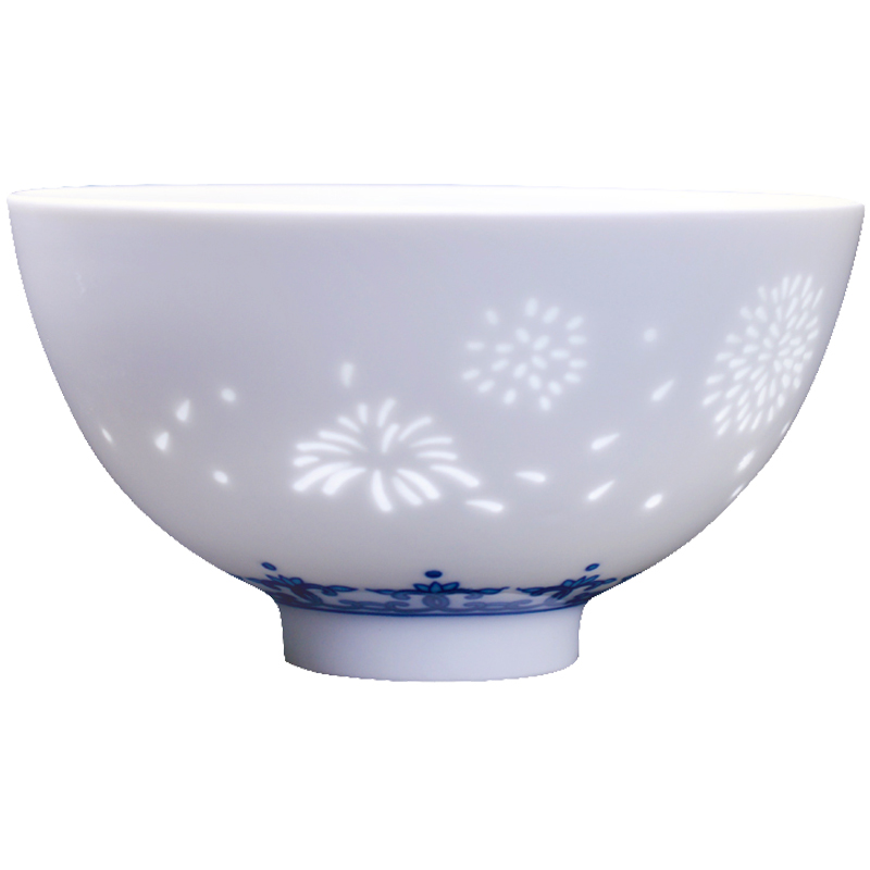 Jingdezhen blue and white exquisite bowls set 5 inches jobs small household noodles bowl bowl eat Chinese style tableware bowls