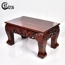 Qin book couple solid wood carving stone head ornaments base can dig groove vase bonsai handicraft high foot base flower stand