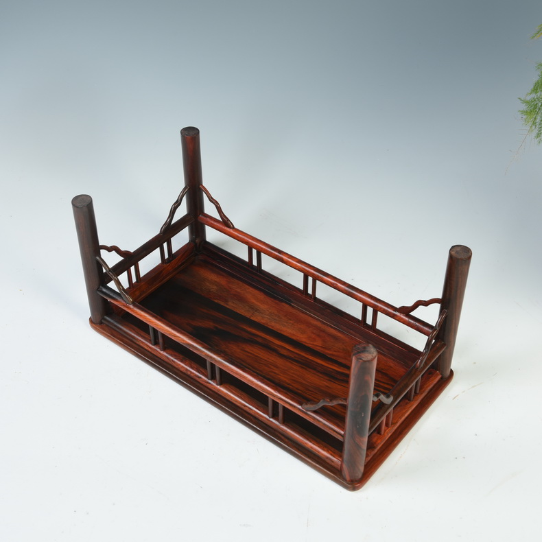 Pianology picking red rosewood carving base base of household adornment miniascape of rectangular solid wood base figure of Buddha furnishing articles