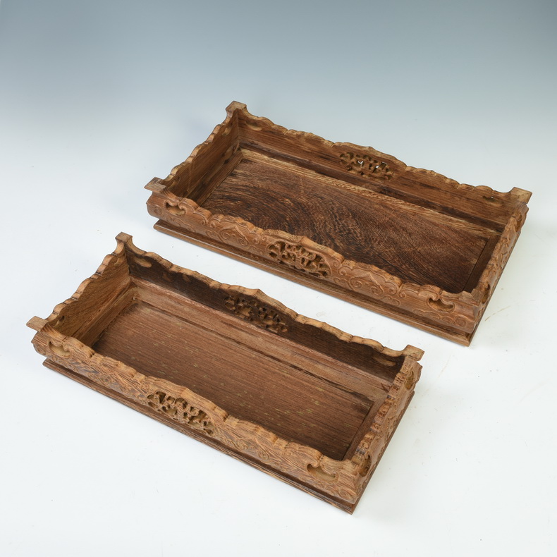 Redwood base of Buddha base flowers miniascape base solid wood tea set base wenge base rectangle