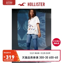 Hollister spring high waist temperament Mommy jeans women 307760-1