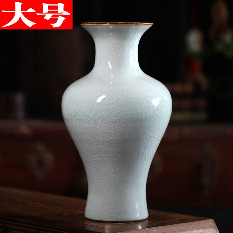 Imitation of jingdezhen ceramics up on vase classical modern home sitting room adornment handicraft furnishing articles large