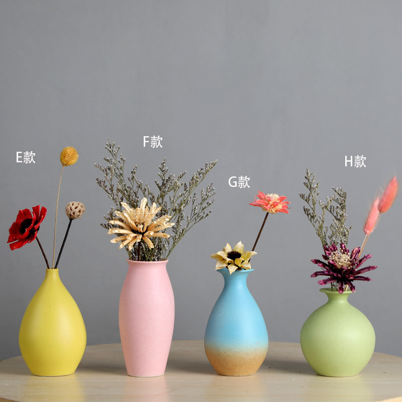 Ceramic floret bottle furnishing articles household dried flower arranging flowers sitting room adornment Nordic marca dragon TV ark adornment by hand