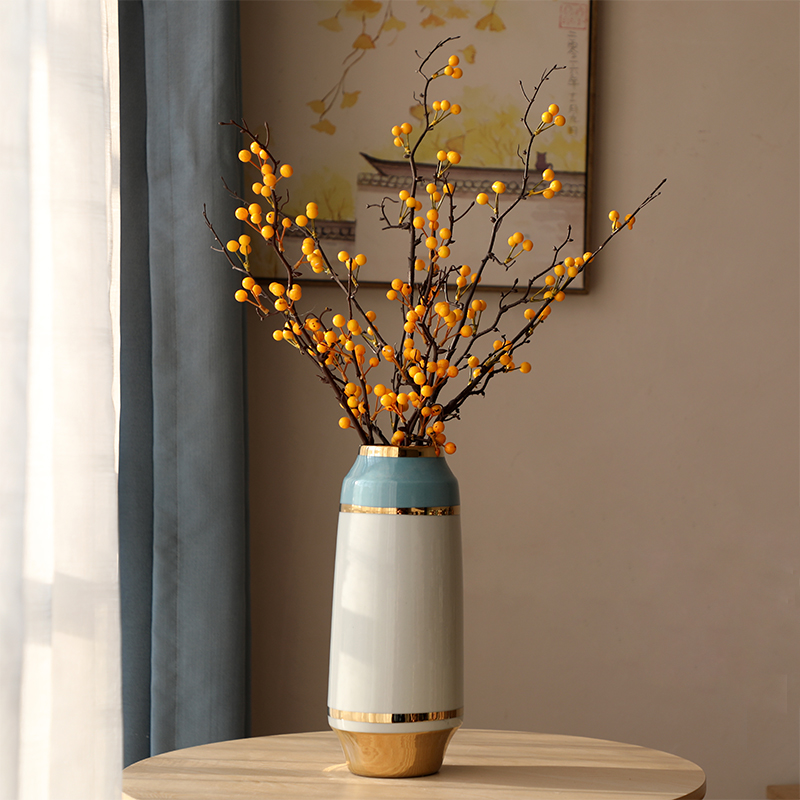 Modern American jingdezhen ceramic vase Jane furnishing articles flower arranging small sitting room and fresh ground decoration household act the role ofing is tasted