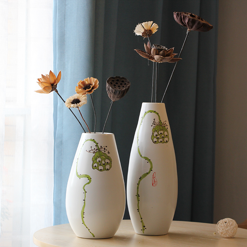 Hydroponic flower implement I and contracted household living room TV cabinet decoration of jingdezhen ceramic vases, furnishing articles