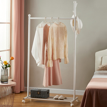 Clothes hanger floor bedroom mobile simple clothes rack clothes rack Home folding room hanging clothes hanger
